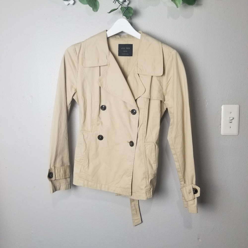 Love Tree lightweight trench jacket size M